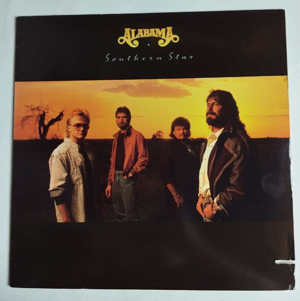 Винтажная виниловая пластинка LP Alabama Southern Star (USA 1988)