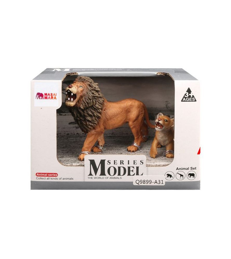 Набор фигурок животных MASAI MARA MM211-125 серии &quot;Мир диких животных&quot;: Семья львов, 2 пр.