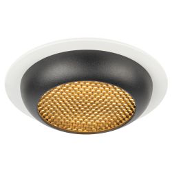 Светильник встраиваемый ЭРА KL111 WH/BK под лампу GX53 белый/черный матовый