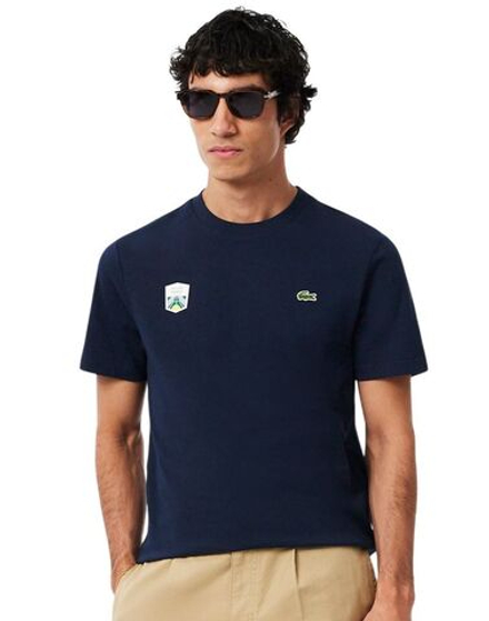 Мужская теннисная футболка Lacoste Rolex Paris Masters Edition - navy blue