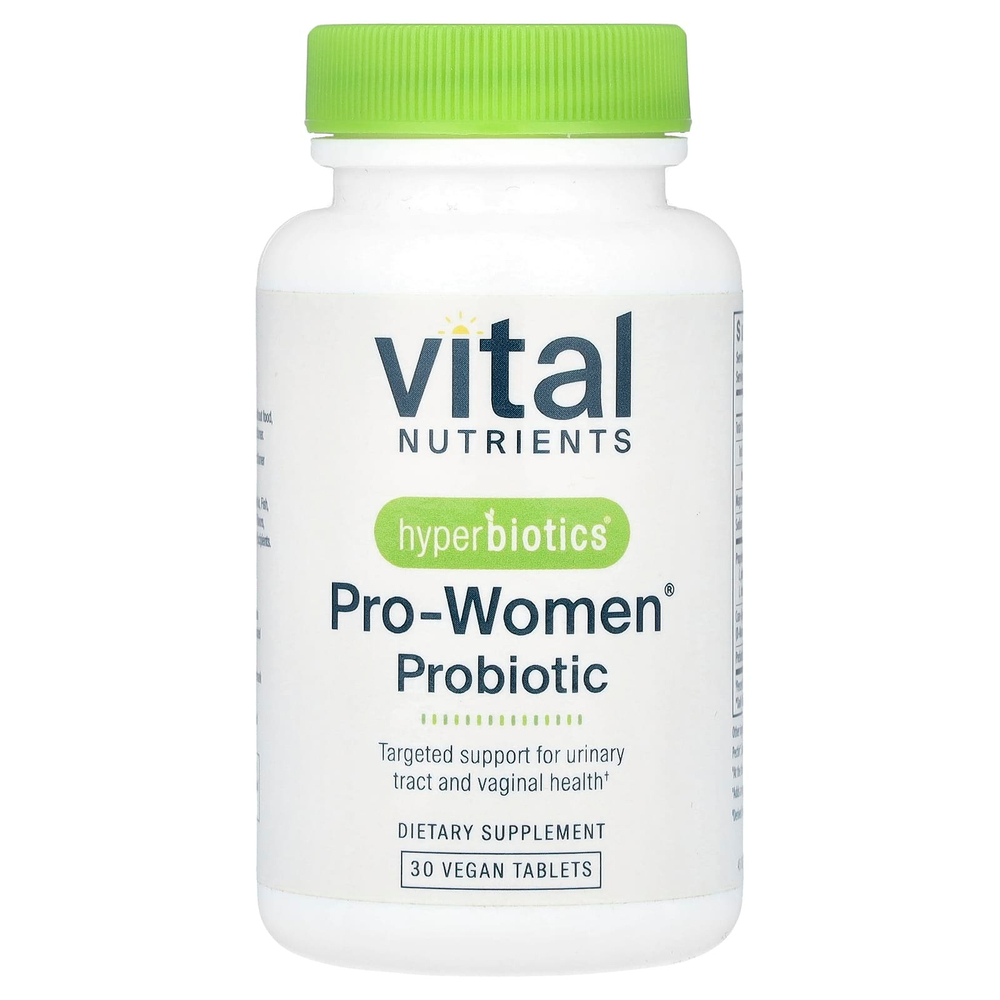 Vital Nutrients, Hyperbiotics®, пробиотик Pro-Women®, 30 веганских таблеток