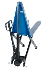 NORDBERG (N3904-10) Тележка (рохля) складская гидравлическая с высоким подъемом 1 т, с полиуретановыми колесами