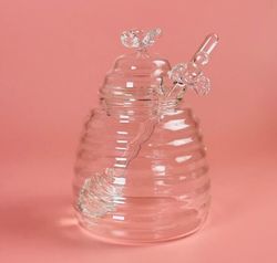 Lenardi 200-136 Банка для мёда 480мл с ложкой в под.уп.(х24)Стекло