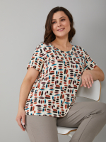 Футболка Фв-107/бежевый-цветныемазки