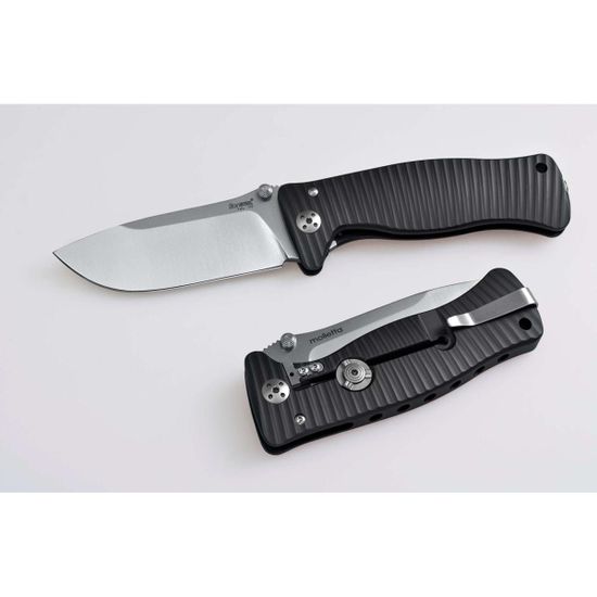 Складной нож Lion Steel "SR-1 ORIGINAL" L/SR1A BS c клинком из стали D2, рукоять ERGAL
