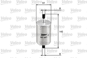 VALEO - 587001-VAL - Fuel Filter