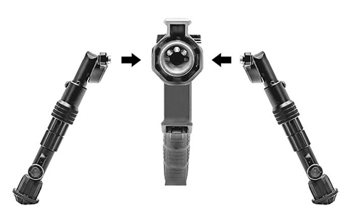 Сошки UTG на KeyMod, 127-203мм (TL-BPDK01)