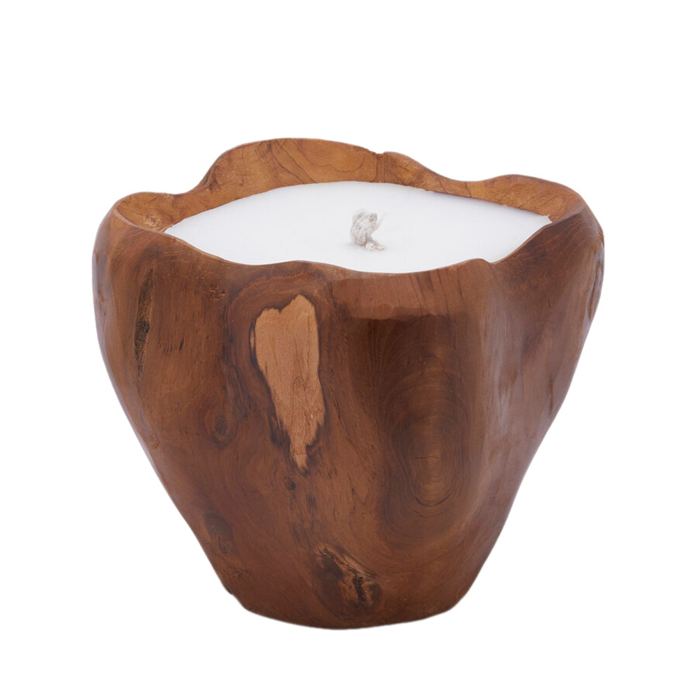 Свеча в дереве 21 см