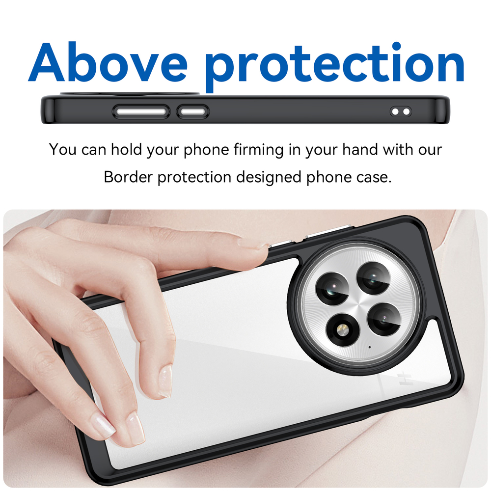 Чехол с усиленными рамками черного цвета для OnePlus 13, увеличенные защитные свойства