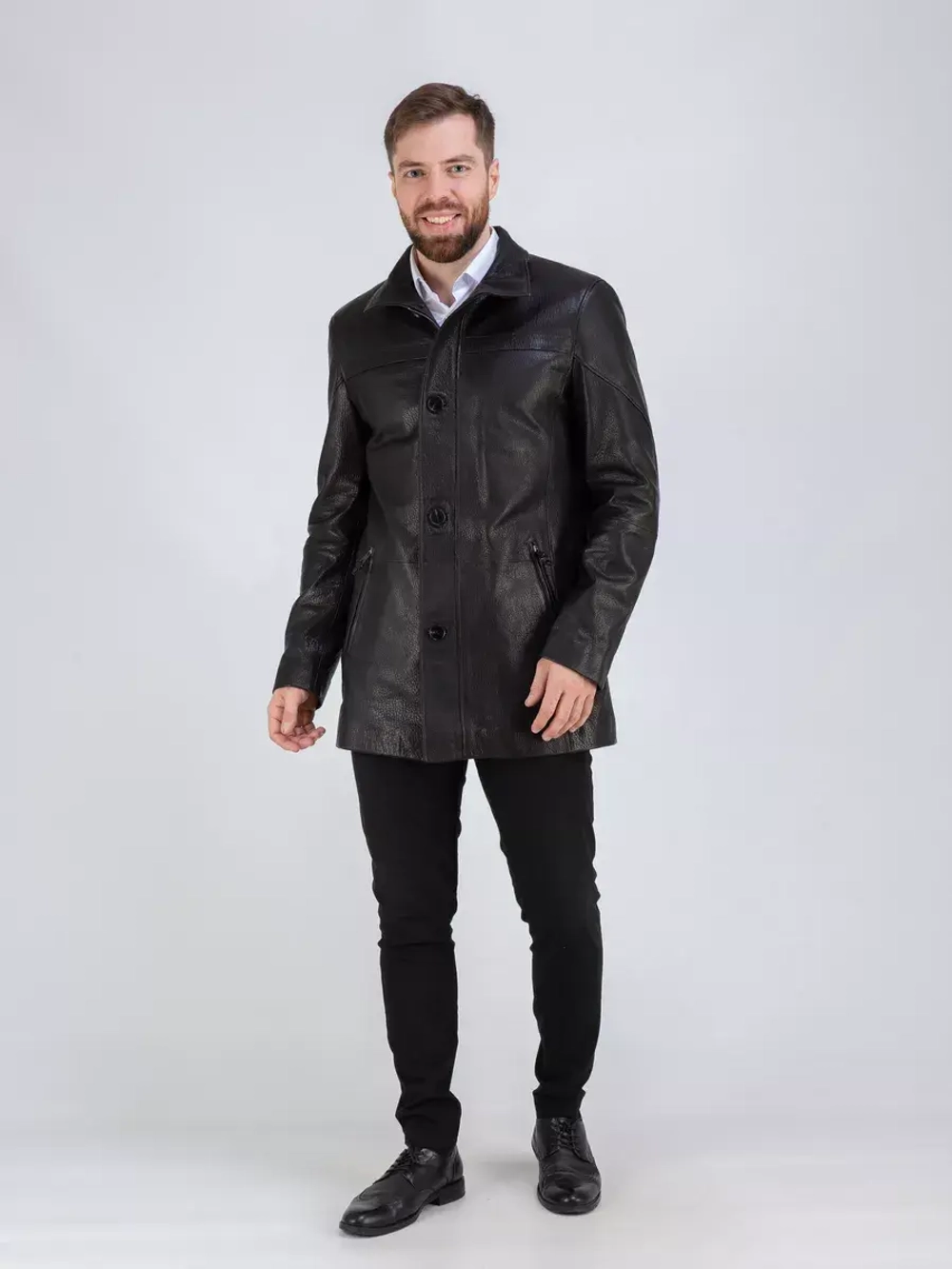 Куртка кожаная демисезонная Турция