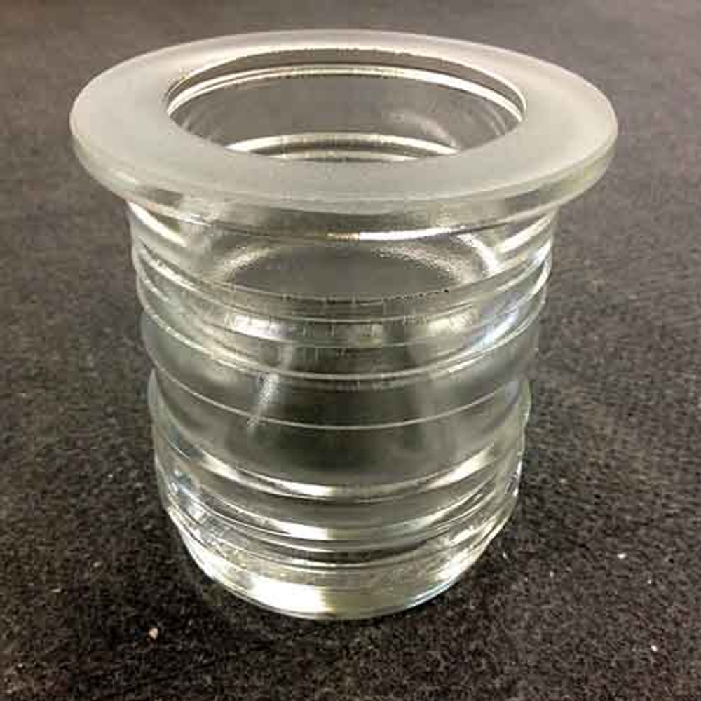 Линза Френеля 372 бесцветная - стекло прозрачное для судового сигнально-отличительного огня 372ЛВ