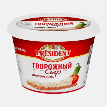 Сыр творожный President овощи гриль 54% 140г