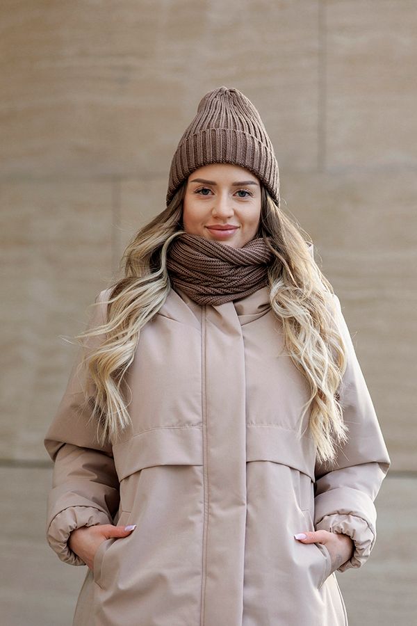 Шапка Утеплённая Какао - фото 3