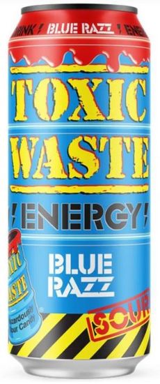 Напиток Toxic Waste Energy Sour Blue Razz (Токсик Вейст Энерджи Кислая Голубика и Малина) 500мл