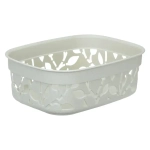 Коробка ФЛОРА 1л белый ротанг 0,065*0,14*0,185 м