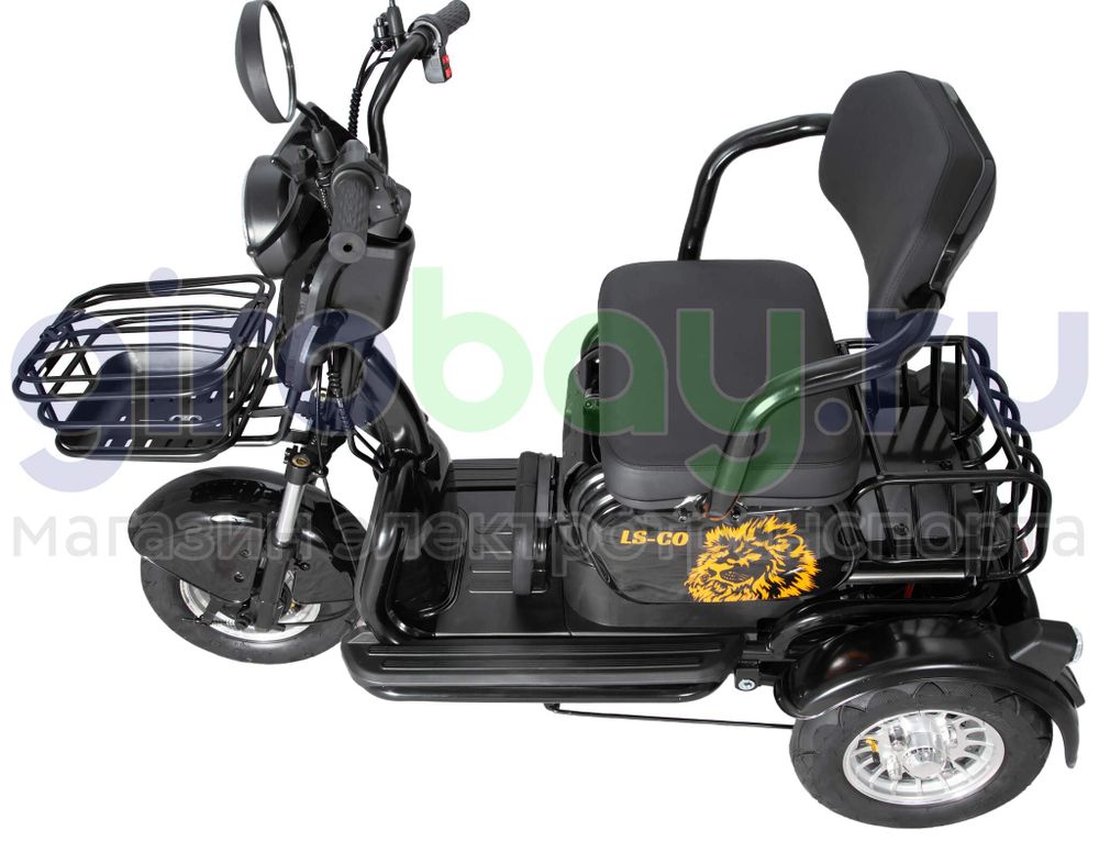 Электроскутер LS-CO KTX 1000W (60V/20Ah) - Черный фото №6