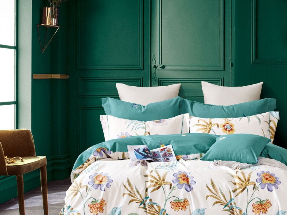 Постельное белье 2 спальное евро Asabella 1598-6