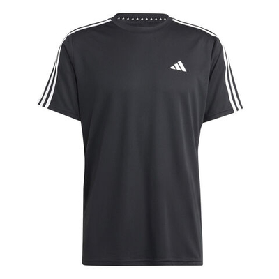 Мужское теннисное поло adidas Essentials Train 3-Stripes Training T-Shirt Men - Black, White