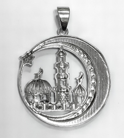 Ювелирная подвеска из серебра 925 пробы с фианитами