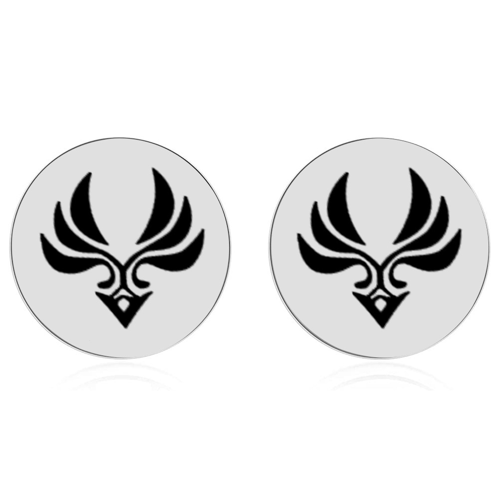 Серьги "Genshin Impact / Геншин" (Круглые гвоздики)