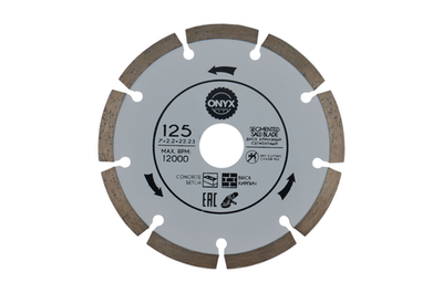 Диск алмазный d 125x22 мм сегмент ONYX бетон, кирпич