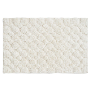 Коврик для ванной bubbles белого цвета из коллекции essential, 50х80 см