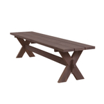 Деревянная скамейка садовая Осло из массива сосны для дома и сада 200х44 см, венге