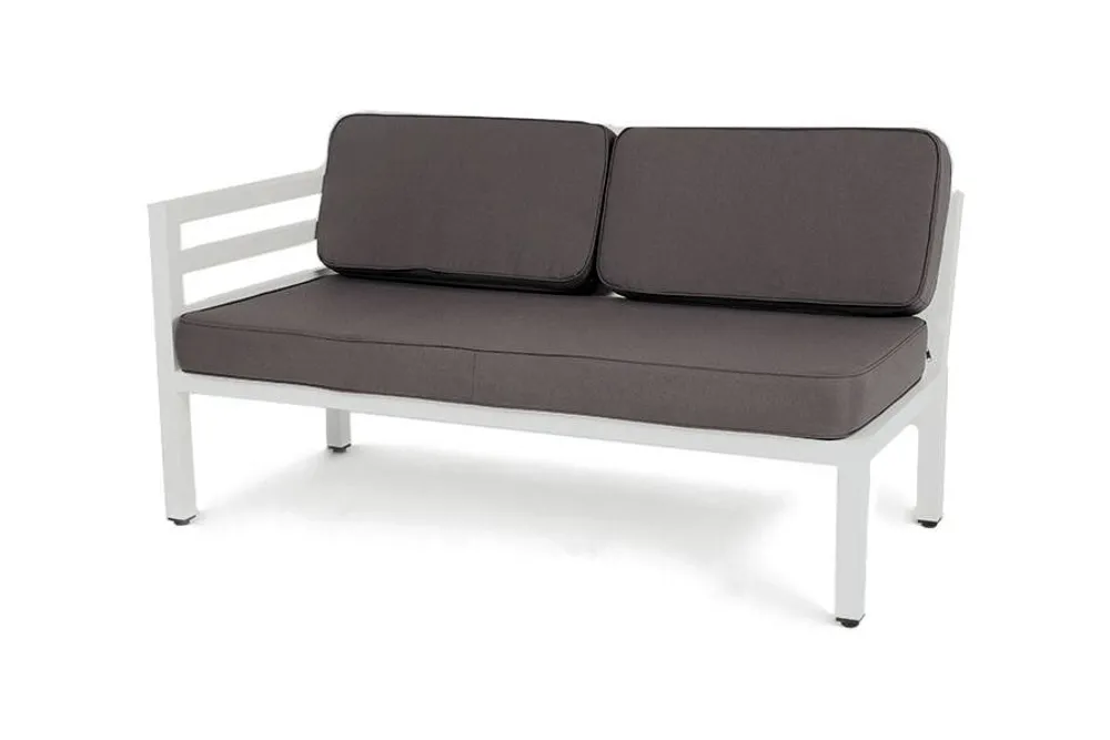 "Глория" модуль диванный правый, каркас из алюминия