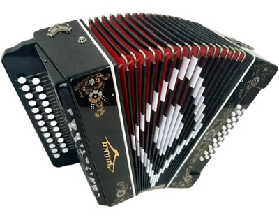 ГАРМОНЬ "ЧАЙКА-204" (S6ХL), ЦВЕТ ЧЁРНЫЙ
