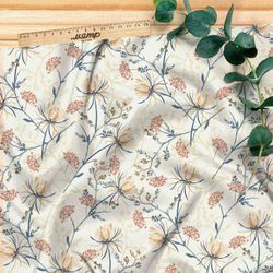 Ткань блэкаут нежные соцветия