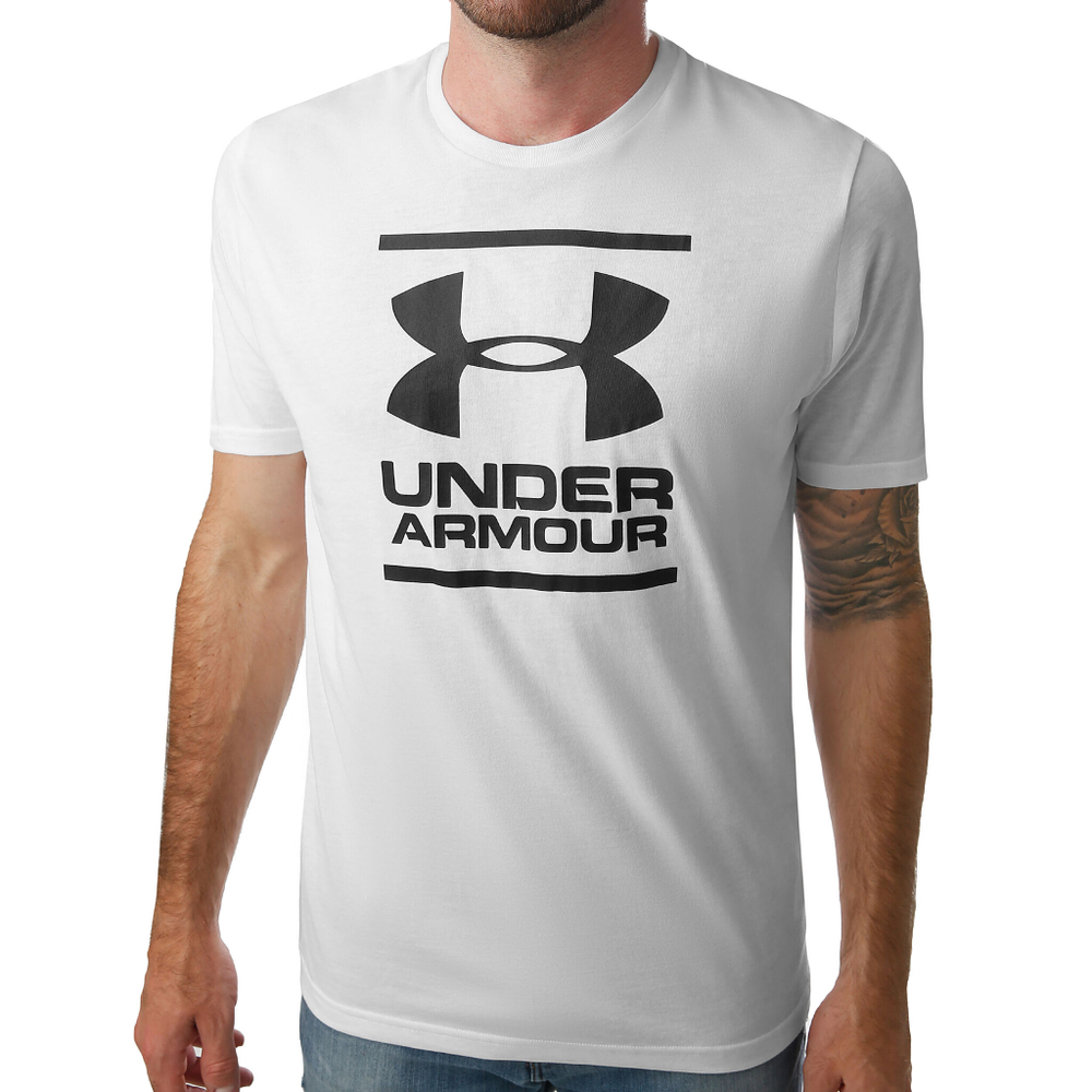 Мужское теннисное поло Under Armour GL Foundation T-Shirt Men - White, Black