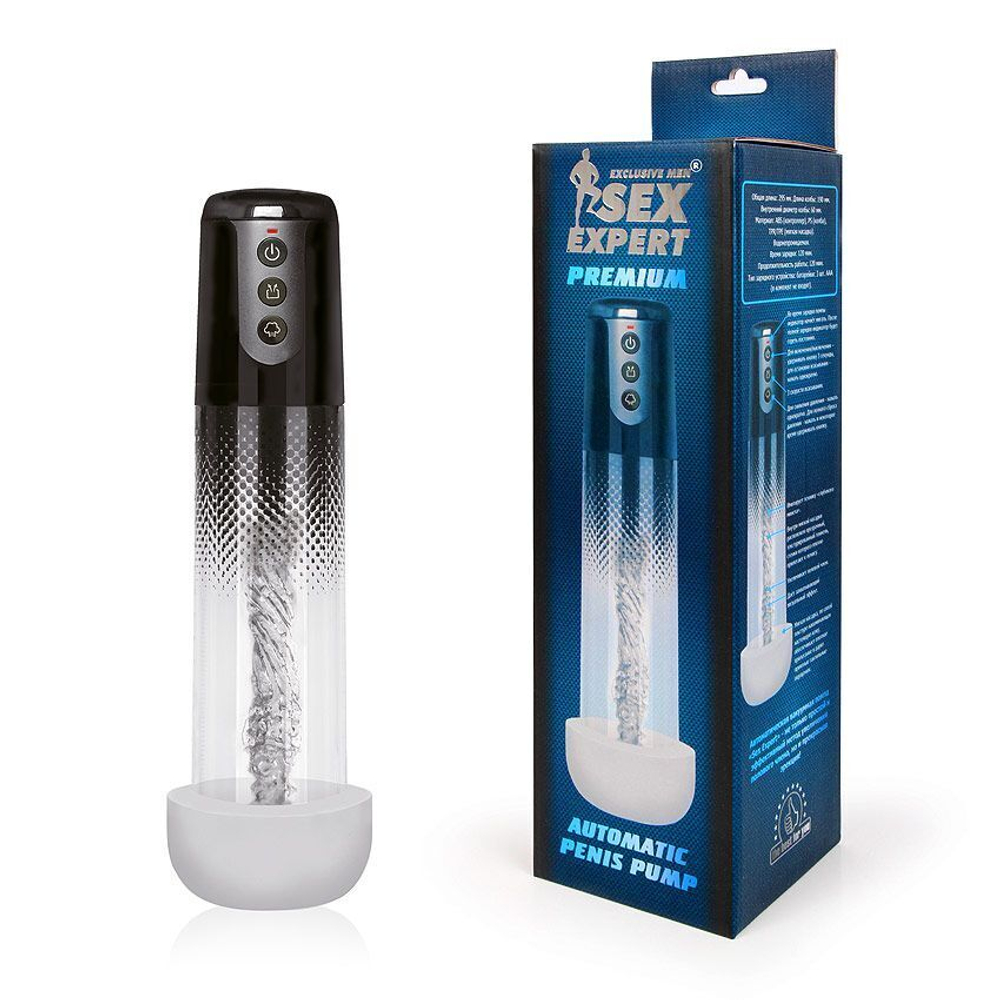 Автоматическая вакуумная помпа Sex Expert (Цвет: прозрачный)