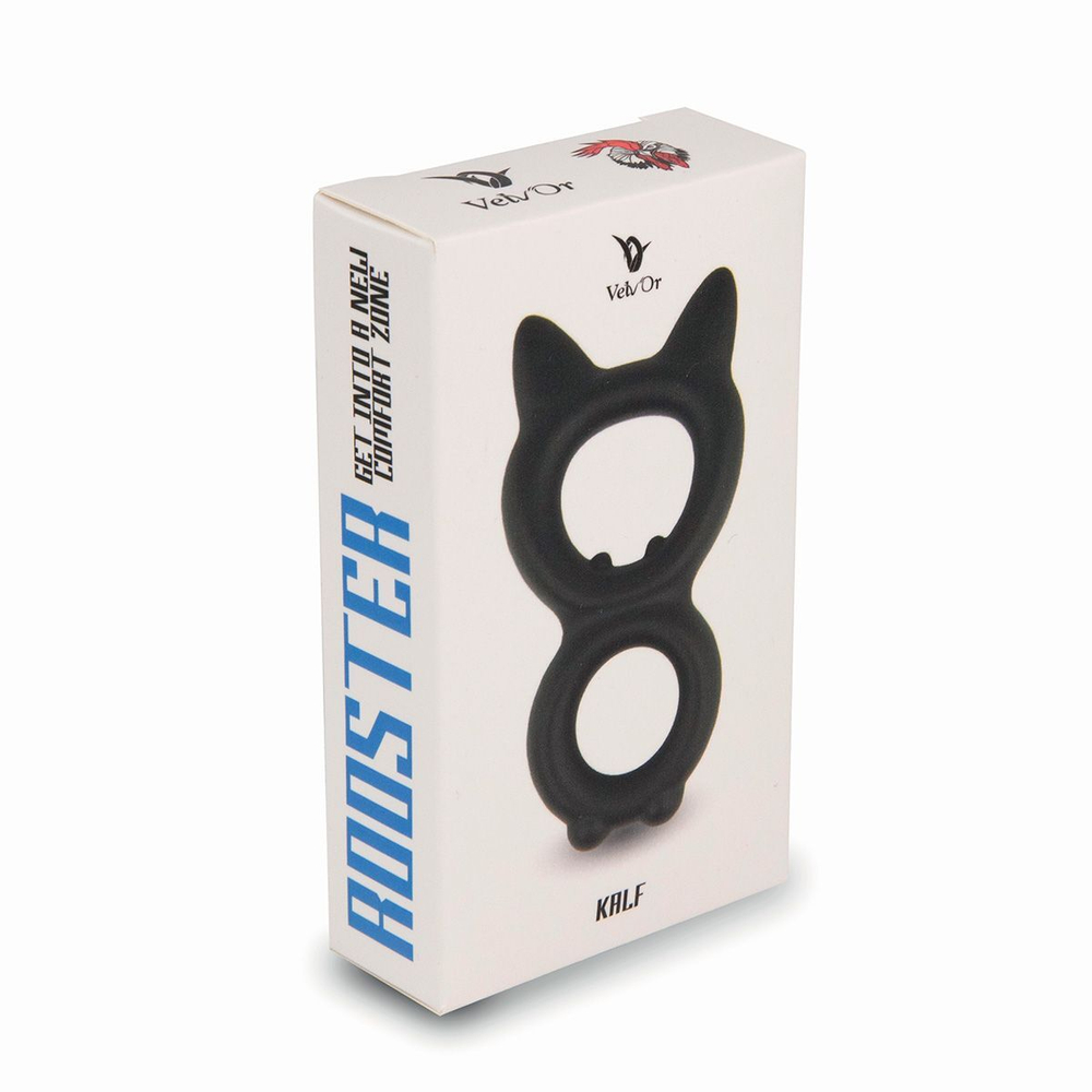 Эрекционное двойное кольцо Velv'or Rooster Kalf – мягкий силикон