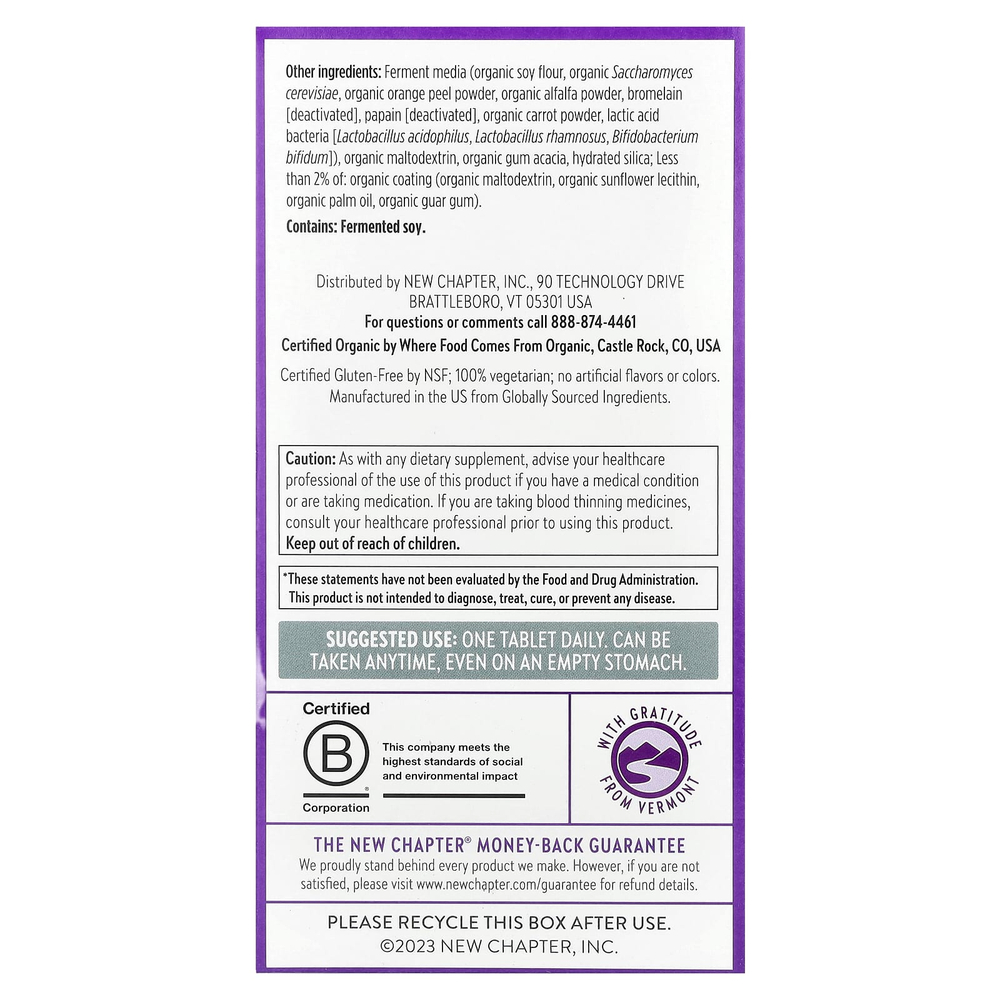 New Chapter, One Daily Every Man's Multivitamin 40+, 96 вегетарианских таблеток