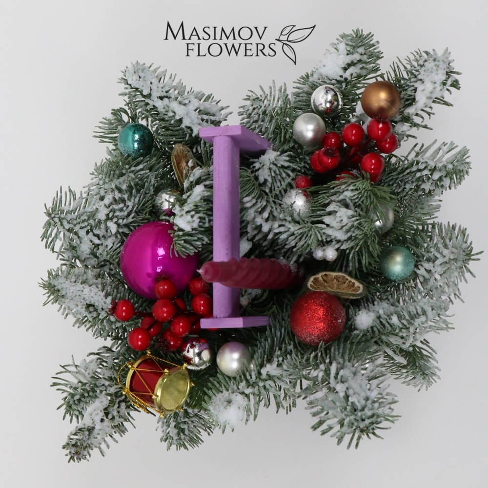 Композиция "Лиловая снежность"