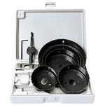 704715 Набор кольцевых пил (коронок) по дереву, 64-127 мм, 8 предм. Matrix