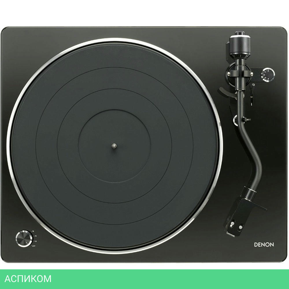 Виниловый проигрыватель Denon DP-450USB черный (DP450USBBKEM)
