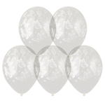 Шар латексный 35см Бабочки (Прозрачный)