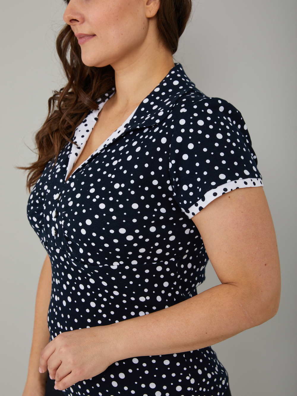 Блузка БЛ-115/синийгорох