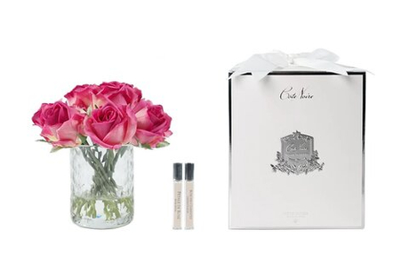 Букет роз ароматизированный и 2 спрея по 10мл Cote Noire Herringbone Clear Magenta ярко-розовый