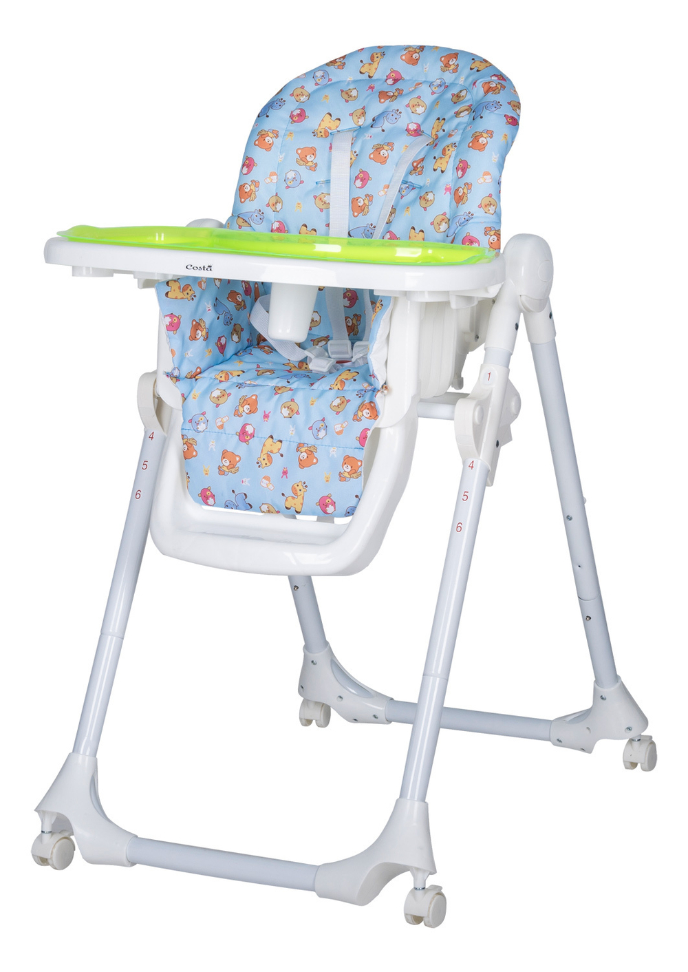 Стул детский для кормления COSTA Docci (Funny hamster, Животные белый) Артикул: CDLJ