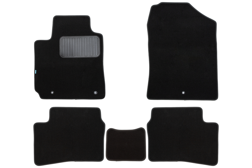 Коврики в салон для KIA Picanto, 2017-2021, 2021-, хэтчбек, 5 шт. (текстиль) KVR03.025.062.22110KH