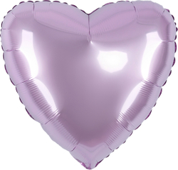 Шар (18""/46 см) Сердце, Сиреневый, Сатин, 1 шт. Г49