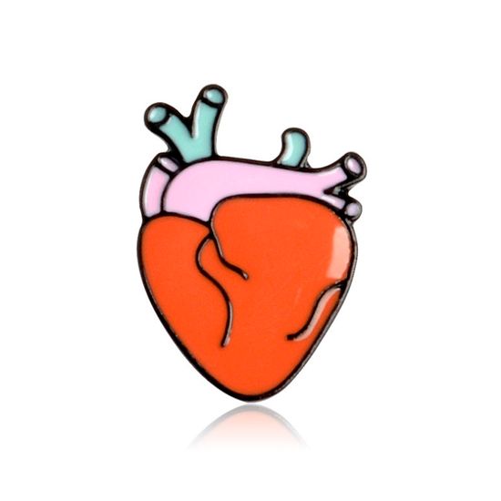 Значок металлический на одежду/Пин. Heart