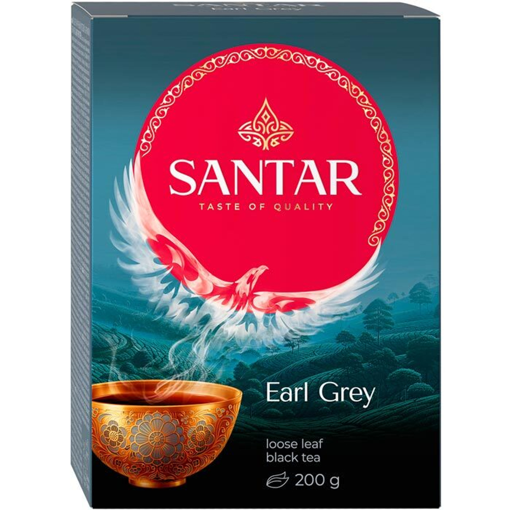 Чай SANTAR Элегант Эрл Грей черн.аром.лист сред.200гр 0502