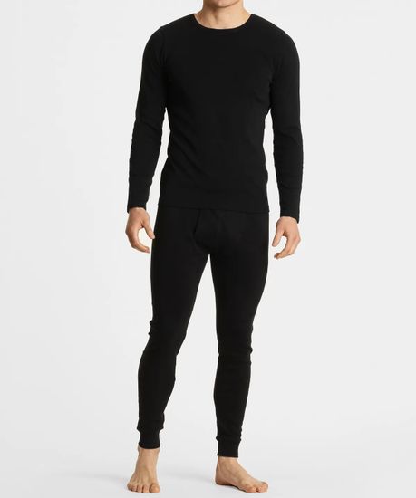 Мужские кальсоны Atlantic BML-011, черный