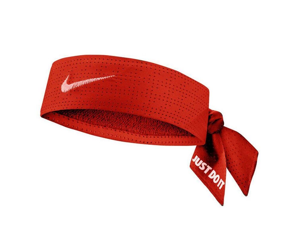 Теннисная бандана Nike Dri-Fit Head Tie Terry - university red/sail