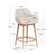 Полубарный стул Konna 65 см бежевый с ножками из светлого ясеня