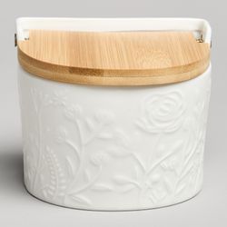 БАНКА ДЛЯ СОЛИ С ДЕР.КРЫШКОЙ LEFARD "MEADOW" 11,5*11*9,5 СМ 450 МЛ