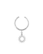 Кольцо фактурное с подвесом Солнце